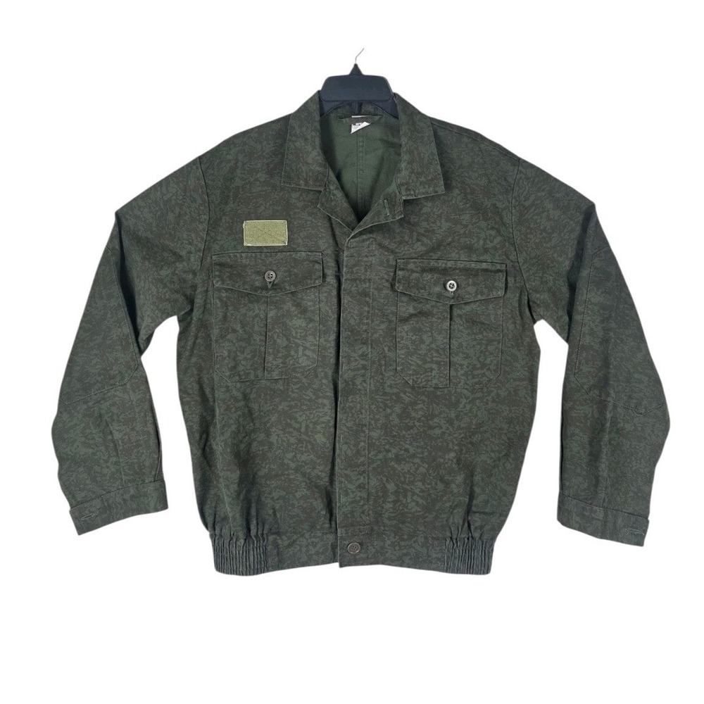 Koutny Prostejov Czech Military Camo Field Jacket Mens 54 L/XL Green Army Vtg